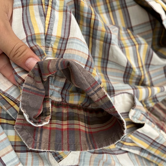 Patagonia Men’s Organic Cotton Plaid Button Down Casual Size Large - Picture 5 of 6